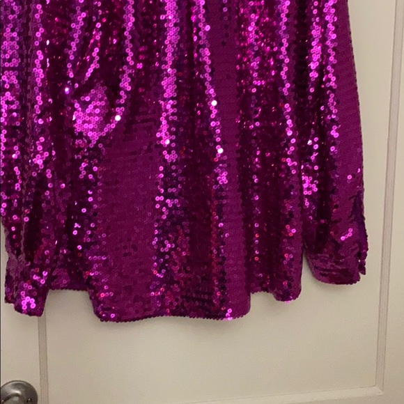 NWT MSGM pink sequins button down shirt size: 46 - Picture 12 of 13